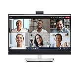 Dell C2722DE, 27 Zoll, Video Conferencing Monitor, QHD 2560x1440, 60 Hz, 5 ms (schnell), IPS entspiegelt, 16:9, HDMI, DisplayPort, USB-C, 3 Jahre Austauschservice, schwarz